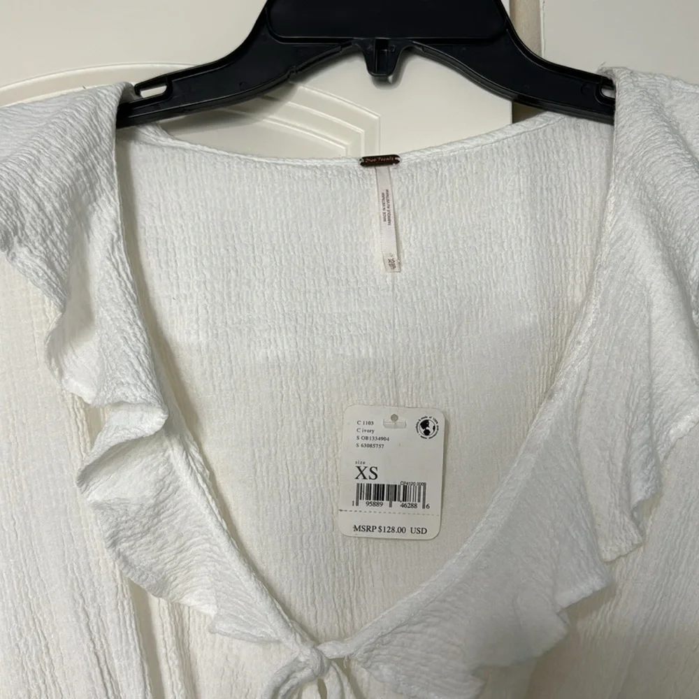 Free People ruffle poshmark