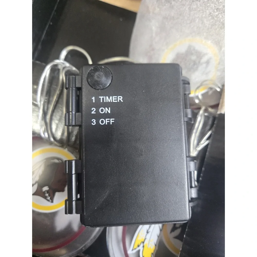 Washington Redskins New Old Stock String LED‎ Lights Man Cave Party 9 Foot Long