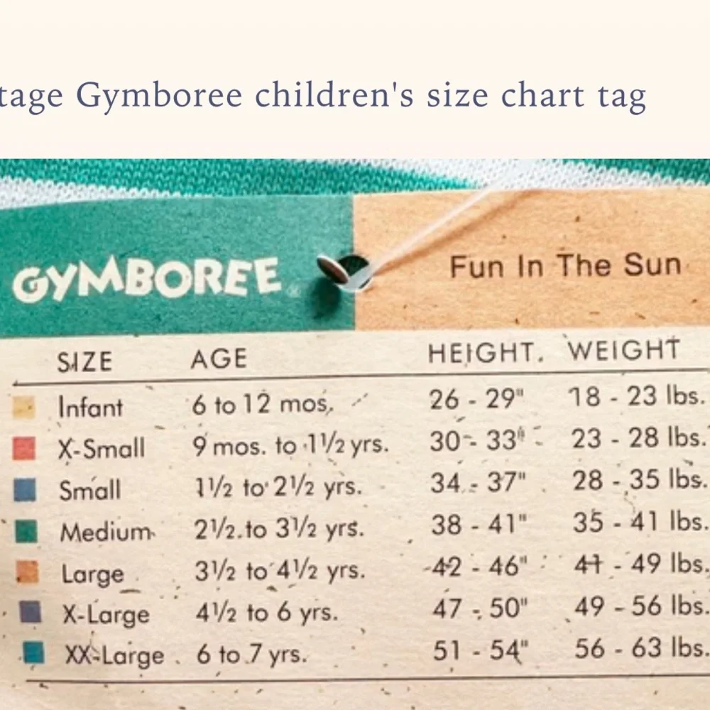 Gymboree vintage rainbow