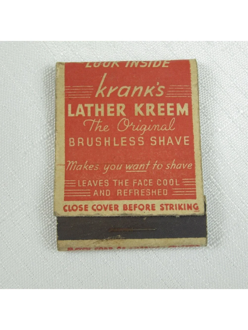 N/A vintage matchbook