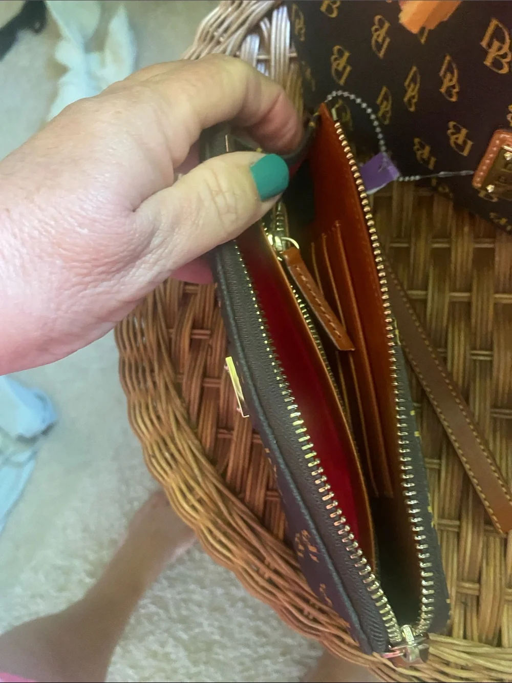 Dooney & Bourke compact wristlet