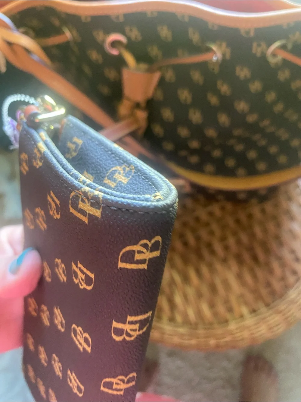 Dooney & Bourke compact wristlet