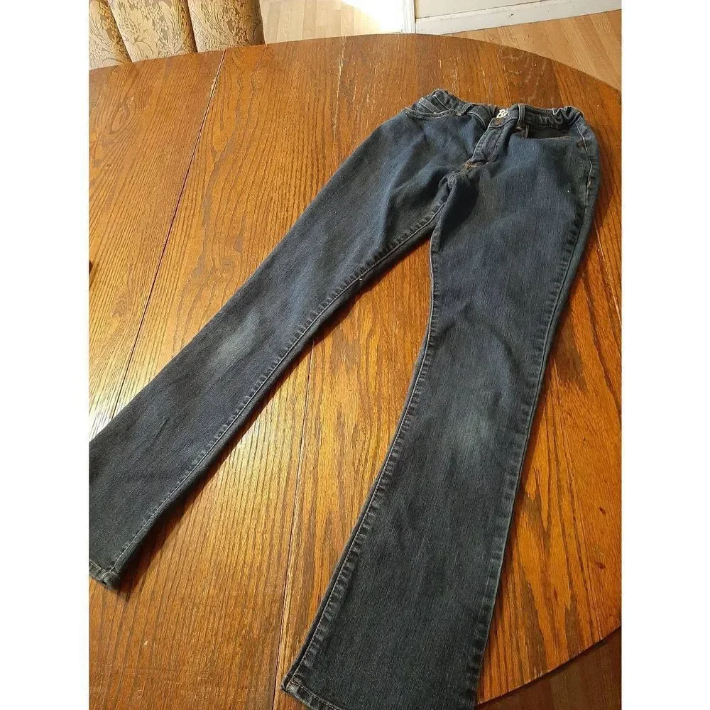 Boys 14 Regular B'Gosh Bootcut Denim Blue Jeans Adjustable Waist Casual Pants