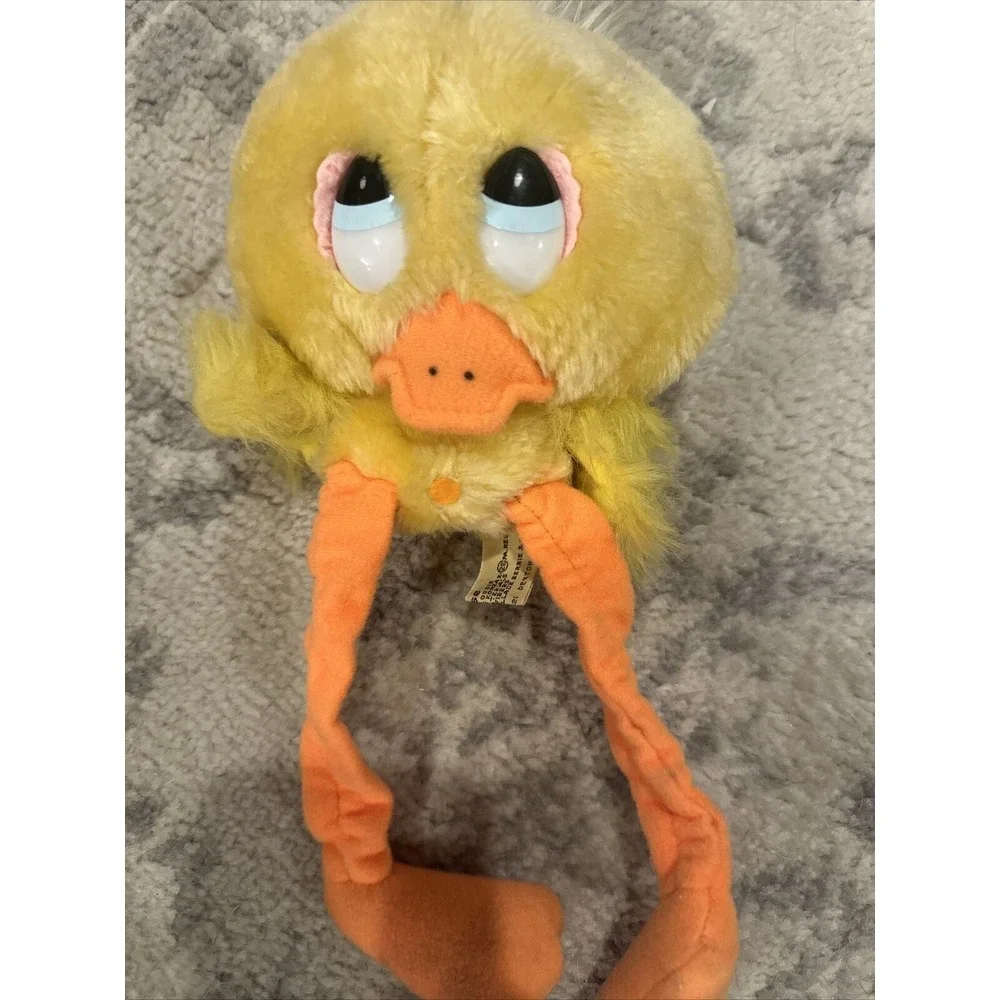 Applause Plush Denton Duck Plush Vintage 1983‎ Easter Yellow Orange