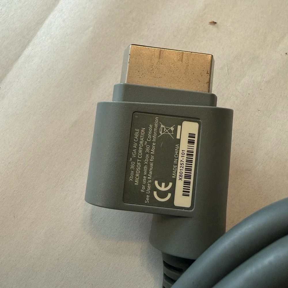 Xbox 360 VGA AV cable