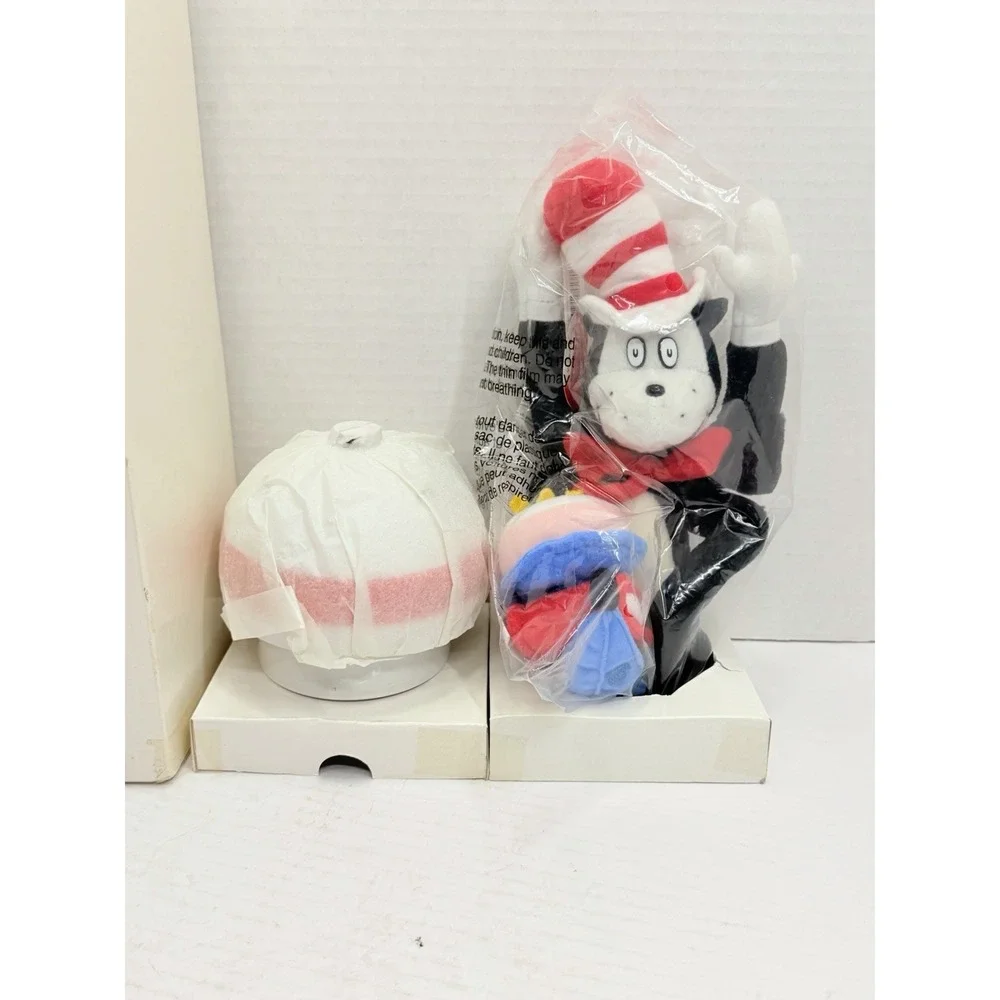 2003‎ Play Along Talking Cat In The Hat Plush Sealed Open Box Dr. Seuss NIB