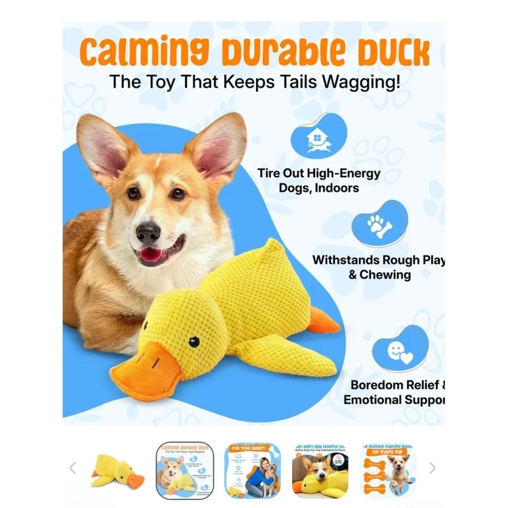 The Calm Pet Ultimate Tough Toy Bundle Set Of 3 Squeeker Calming Tough‎ Dog Toys