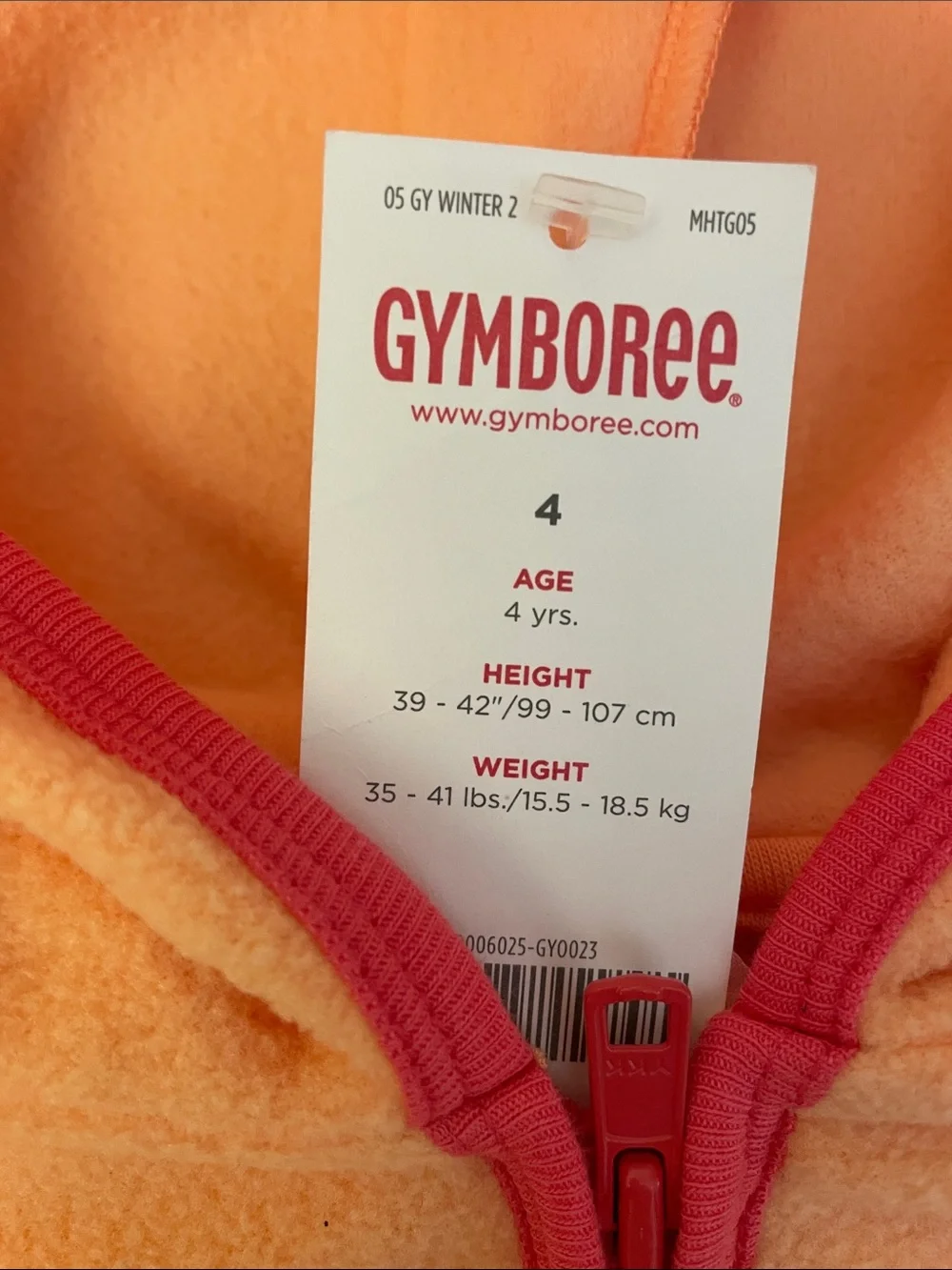 Gymboree cozy peach