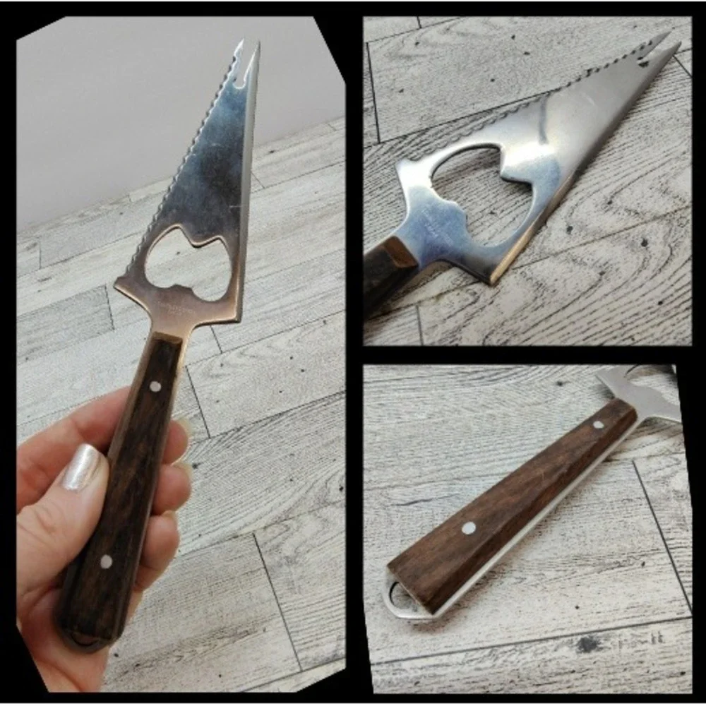 Mid Century Vintage Cheese Taster Knife Bottle Cap Opener Japan Fork Tip‎