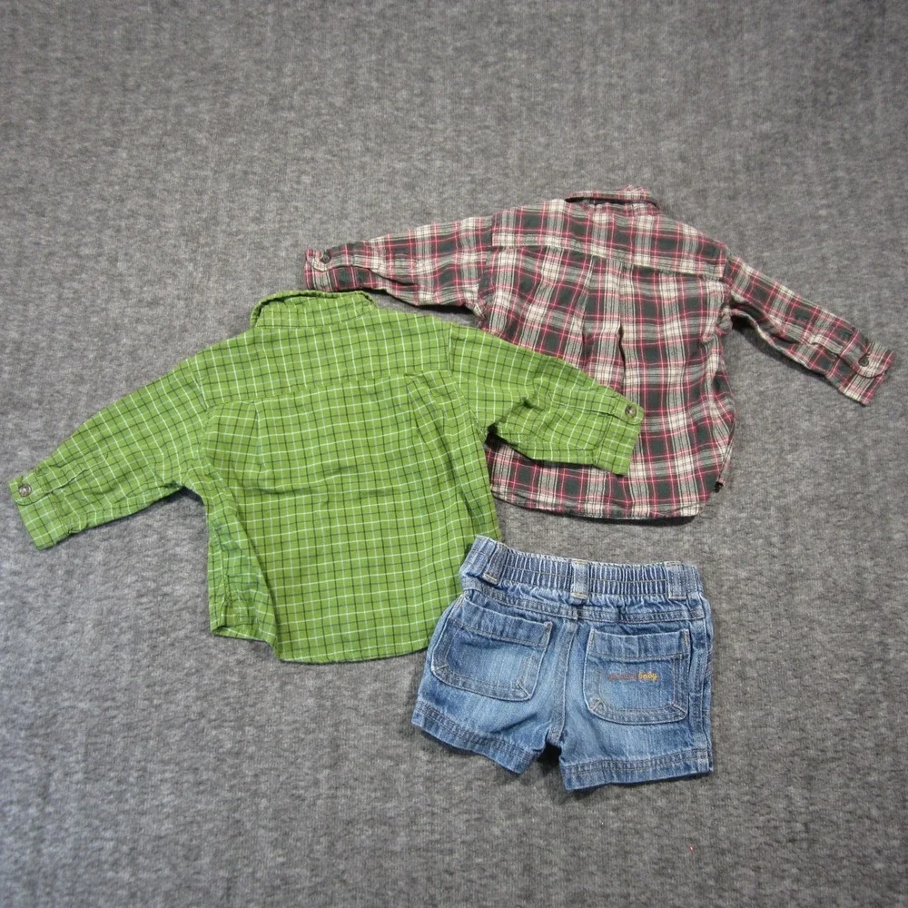 Lot of Baby Clothes 3-6M Long Sleeve Shirts‎ Denim Shorts Casual Outdoor Outfits