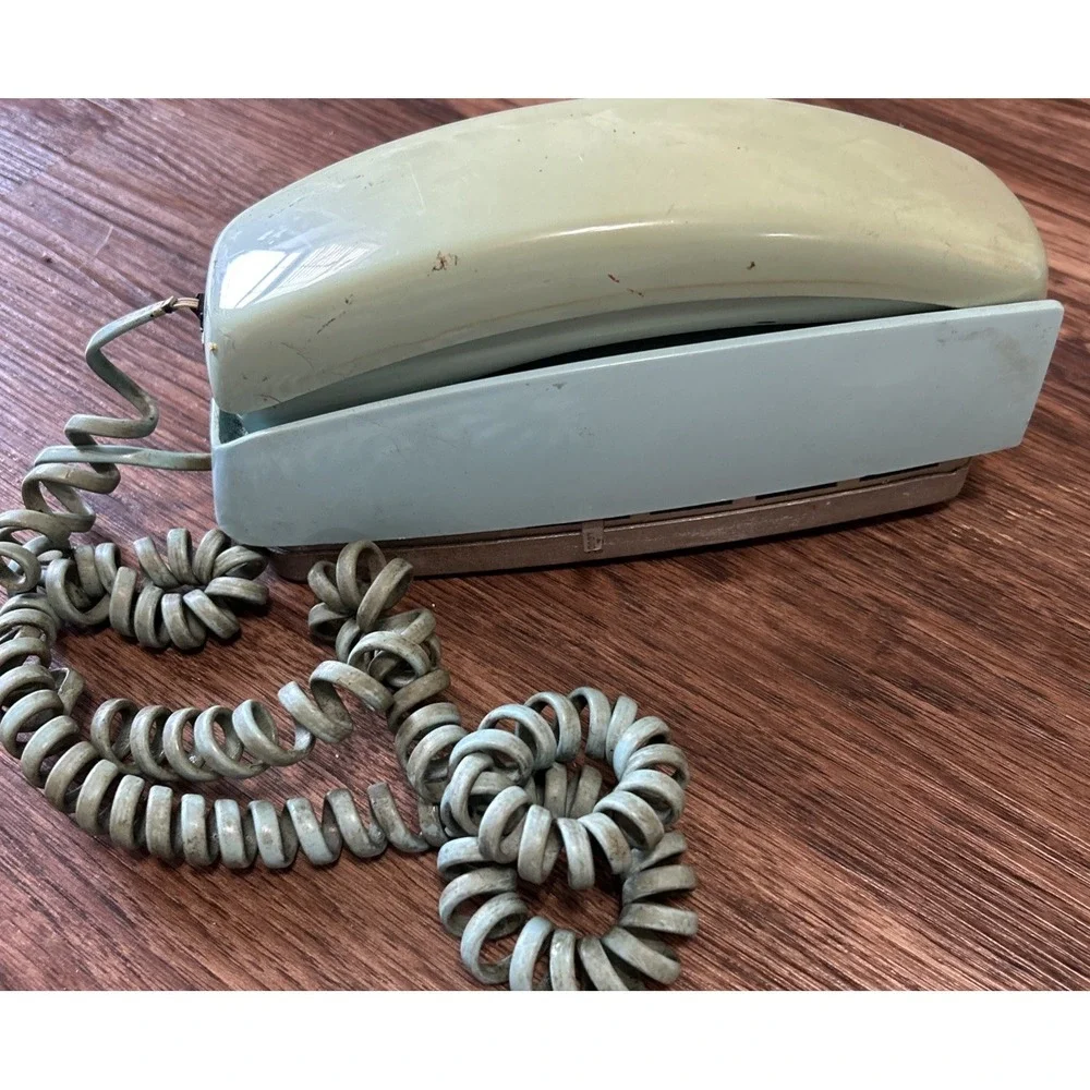 Vintage Bell‎ Western Electric Trimline Push Button Phone Shades Of Blue Read