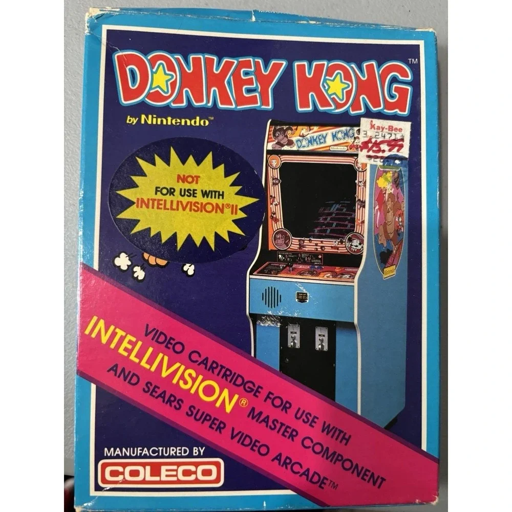Donkey‎ Kong (Intellivision, 1982, CIB) Complete with Manual.