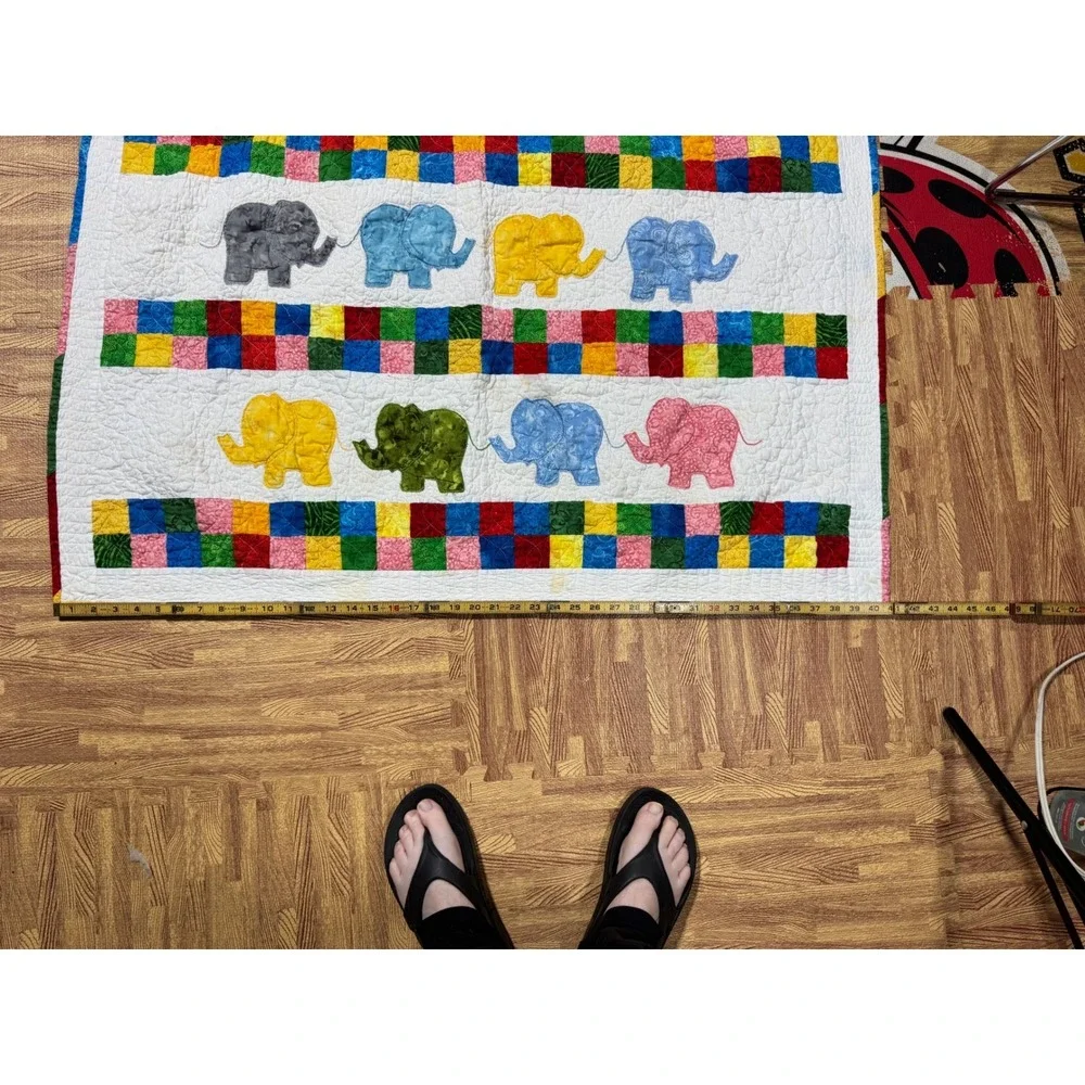 Handmade baby quilt