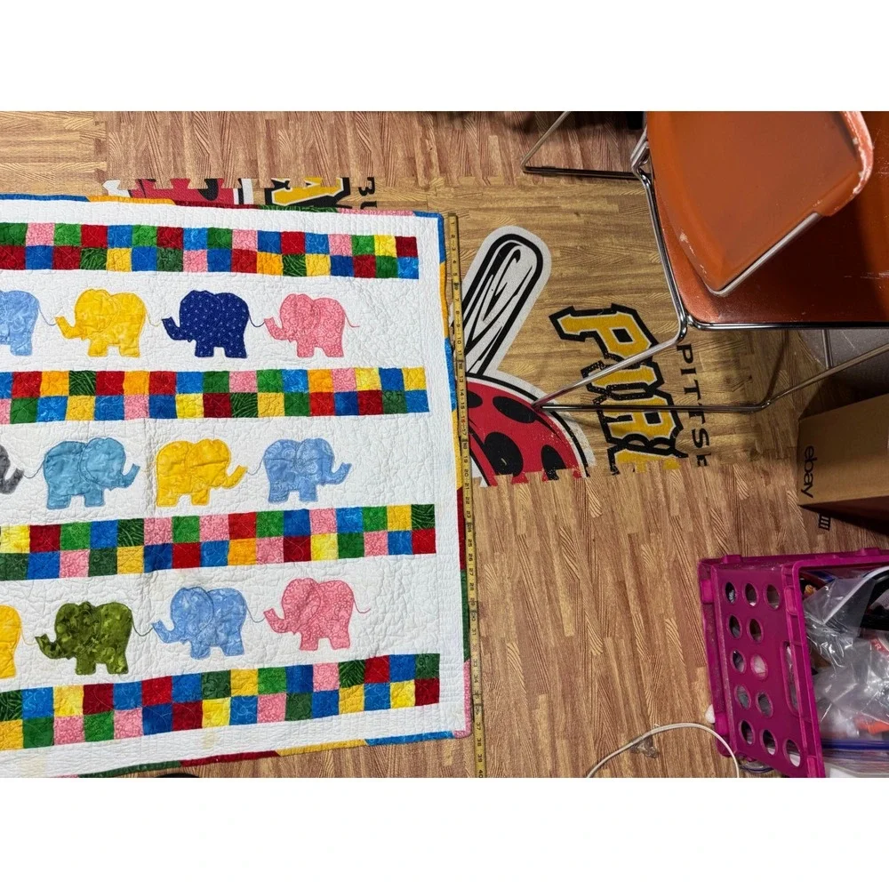Handmade baby quilt