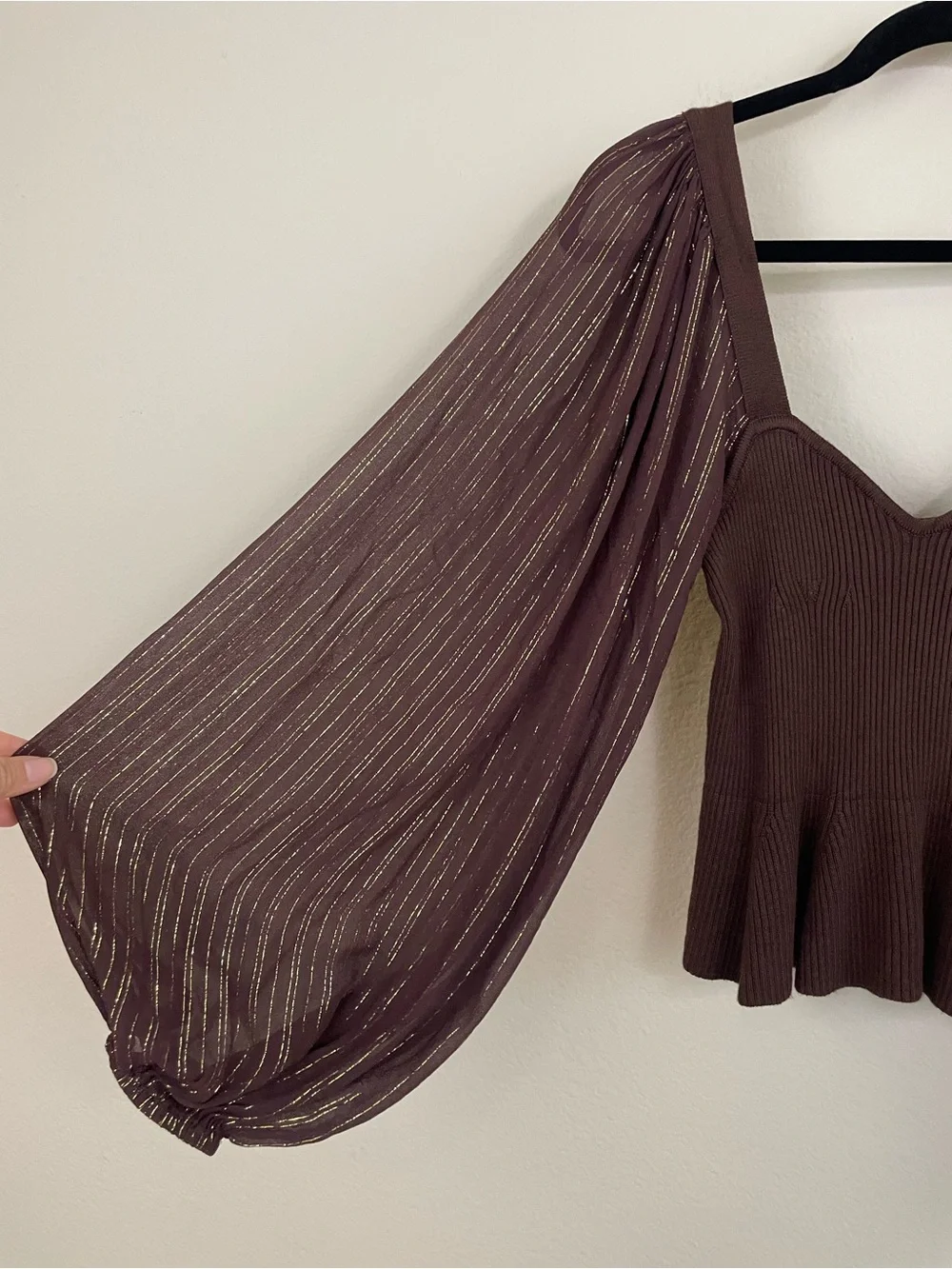 Anthropologie elegant brown