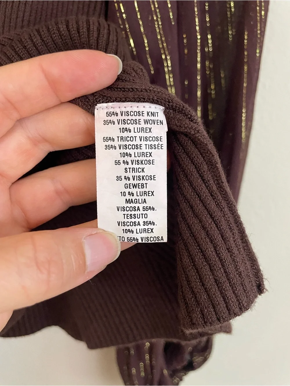 Anthropologie elegant brown