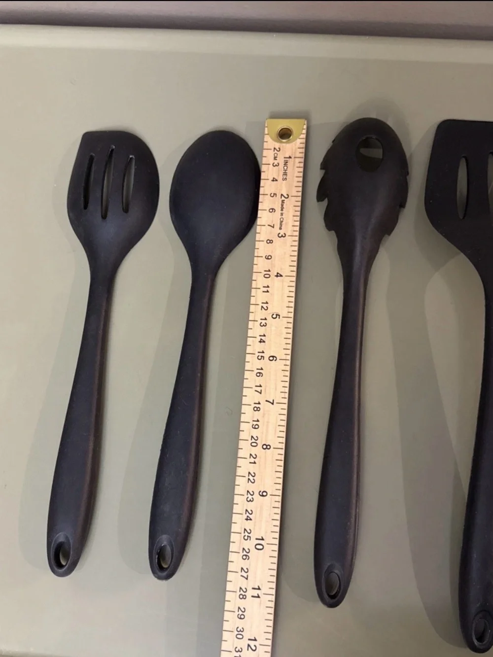 Silicone Black Cooking Utensils, Set of 4