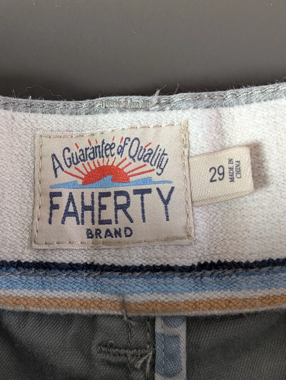 Faherty light gray