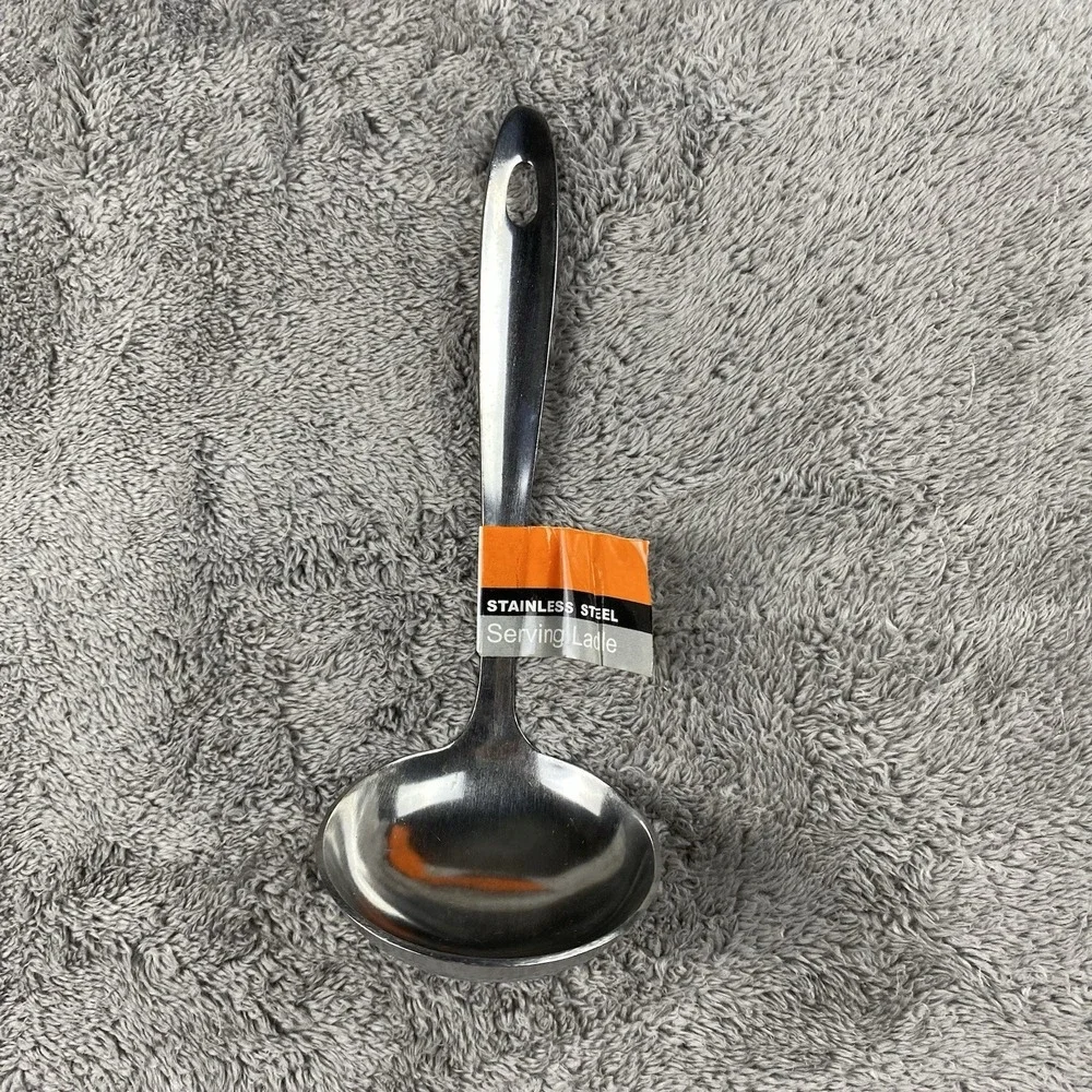 Stainless Steel Large Serving Soup Ladle Hanging Handle 8