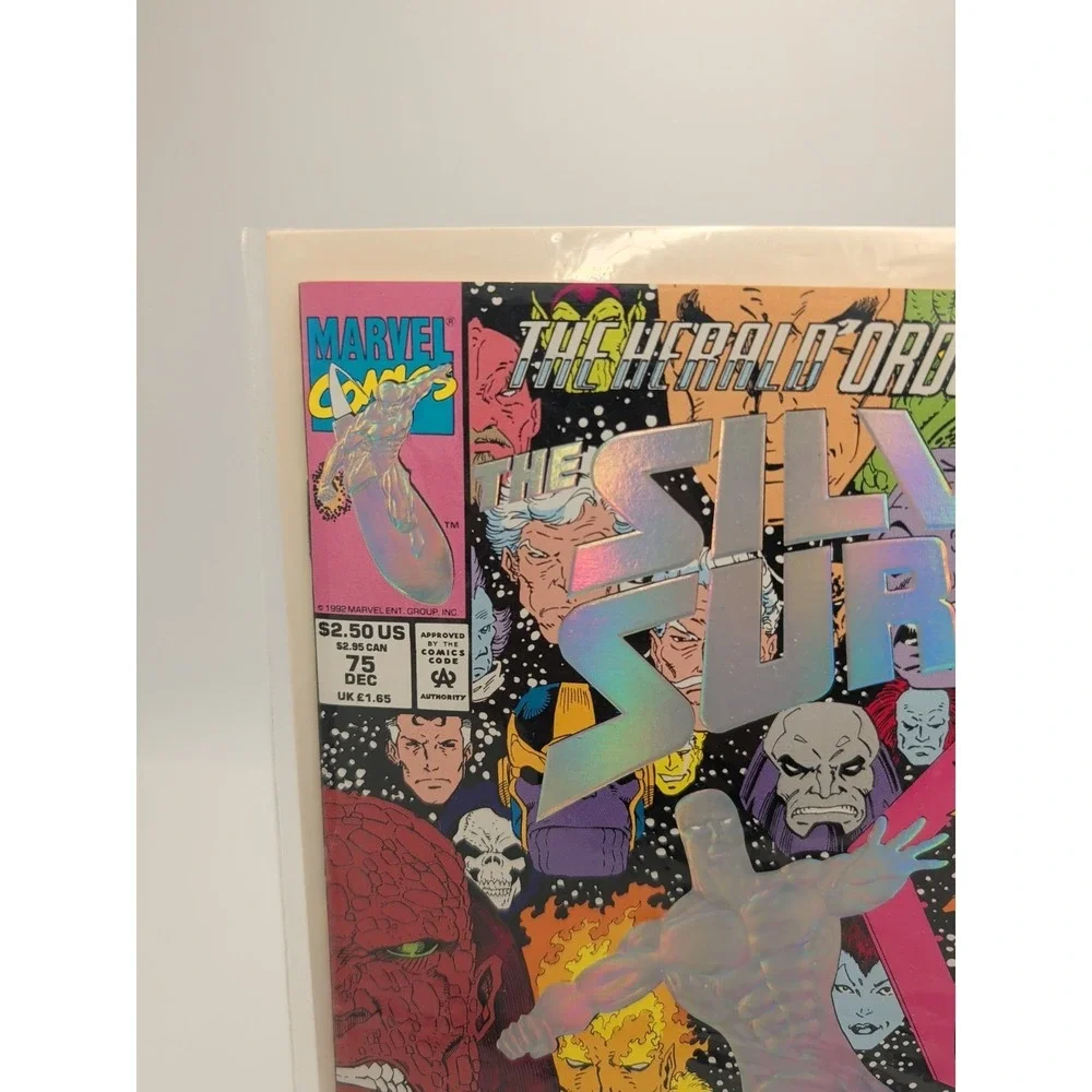 Silver Surfer 75 Marvel Comics 1992 The Herald Ordeal Hologram‎ Cover Ron Lim