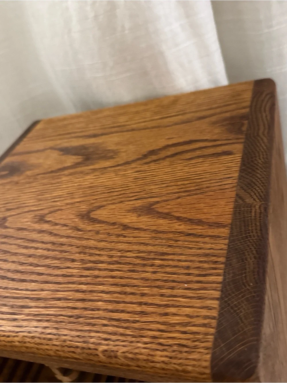 Vintage 90s Wooden CD 40 Slot Shelf Organizer Swivel Natural Brown