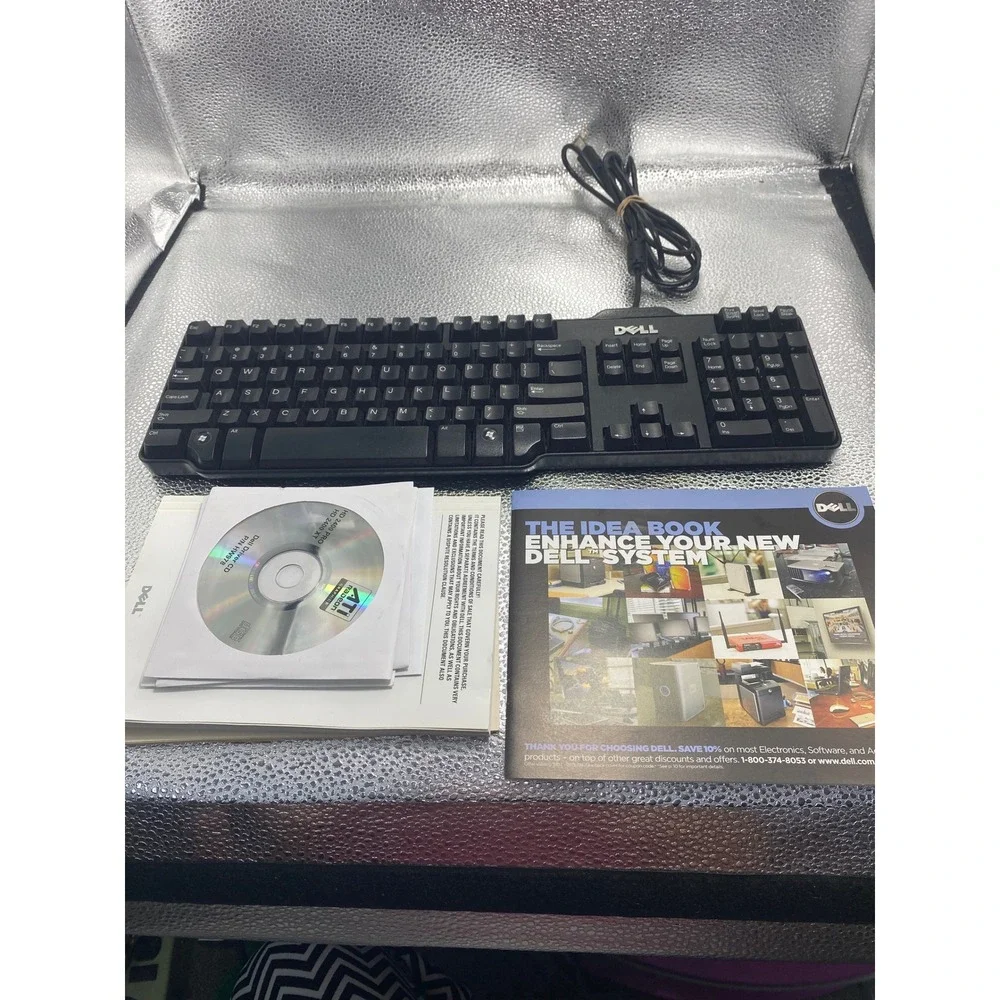 Dell KB212-B Wired‎ USB Keyboard Black Full Size QWERTY with Numeric Keypad New