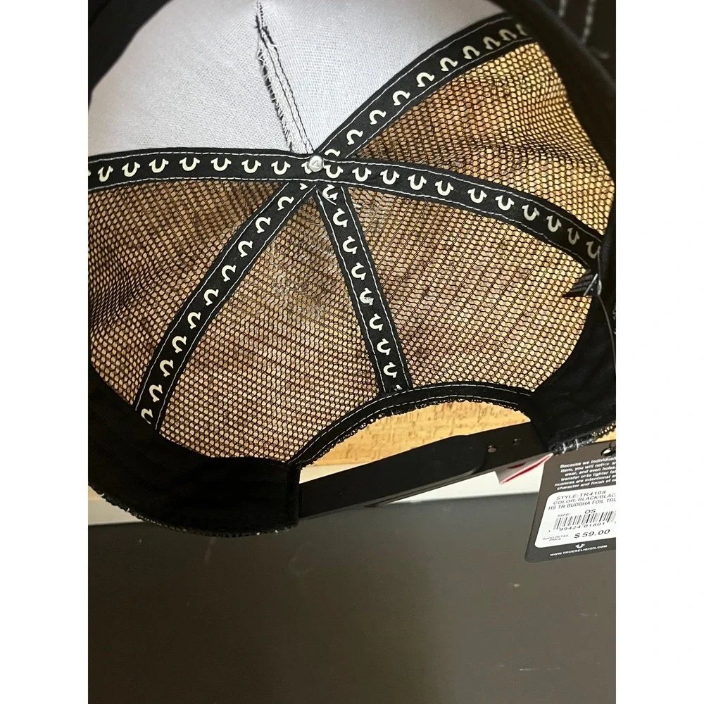 True Religion showcasing headwear