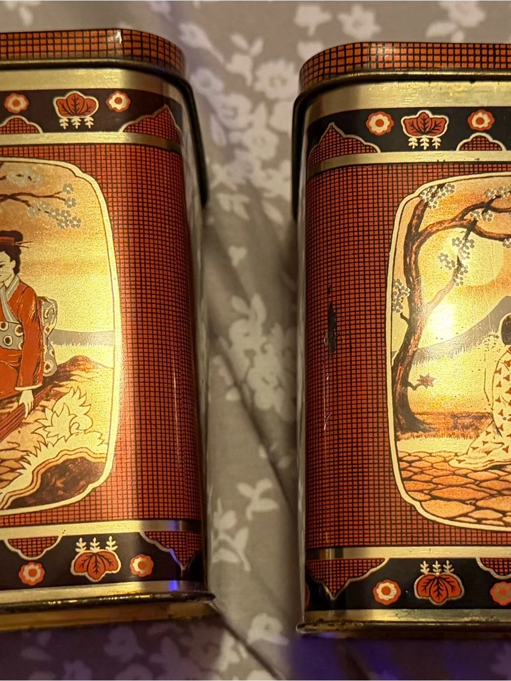 Vintage Japanese tins