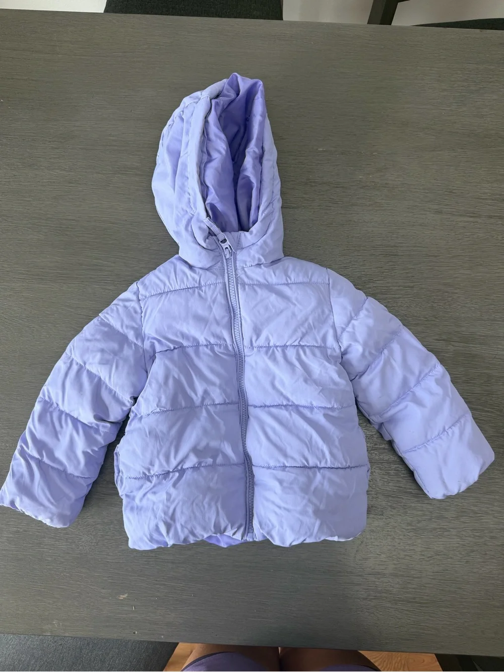 The Children's Place Light Purple Hooded Puffer Jacket
