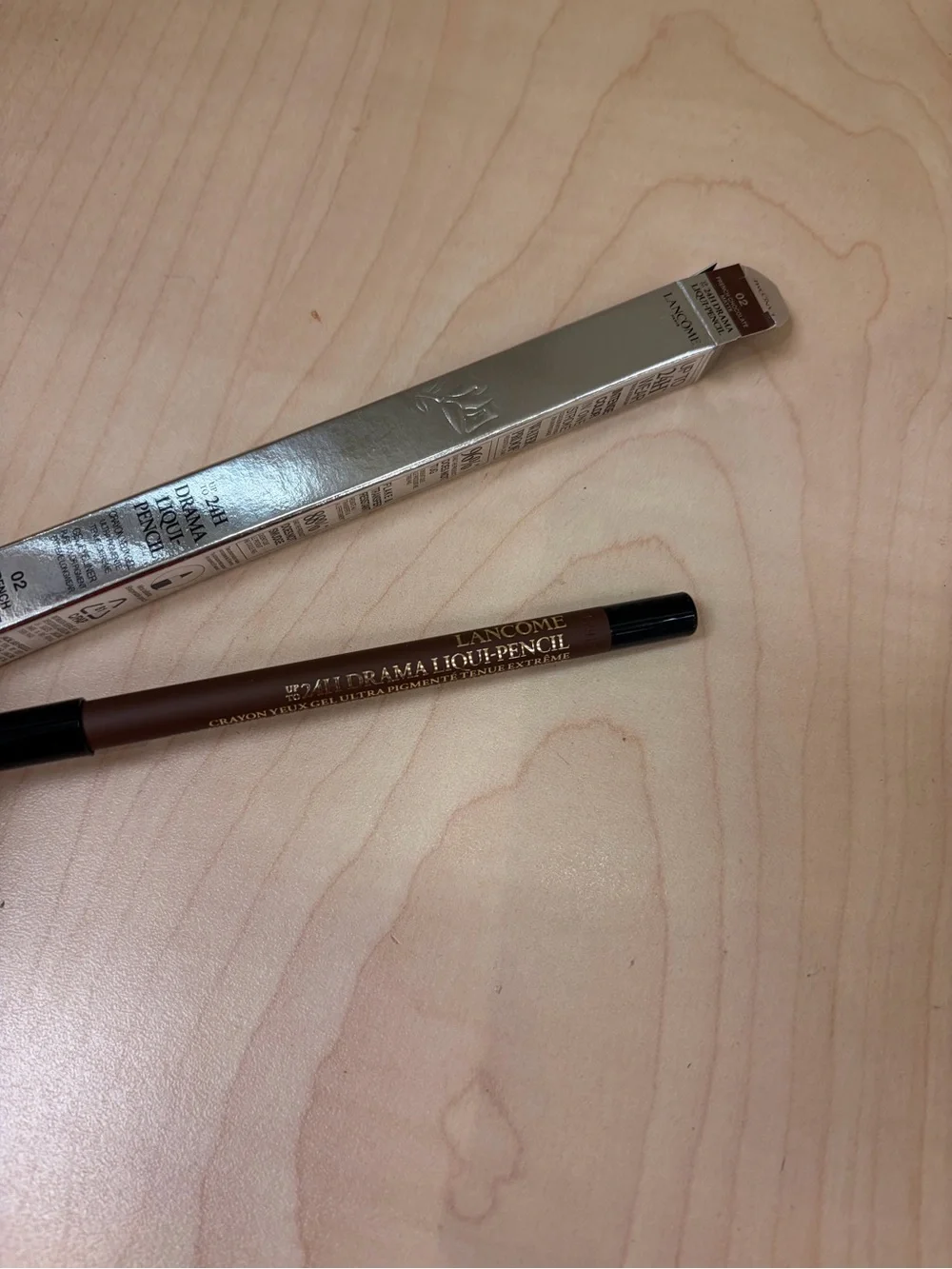 LANCOME 24H Drama Liqui-pencil Gel Eyeliner 12g/.042oz ~ #02 FRENCH CHOCOLATE