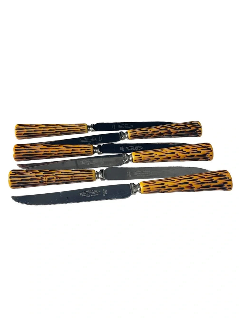 Vintage E. Parker & Sons Sheffield England Knife lot of 6