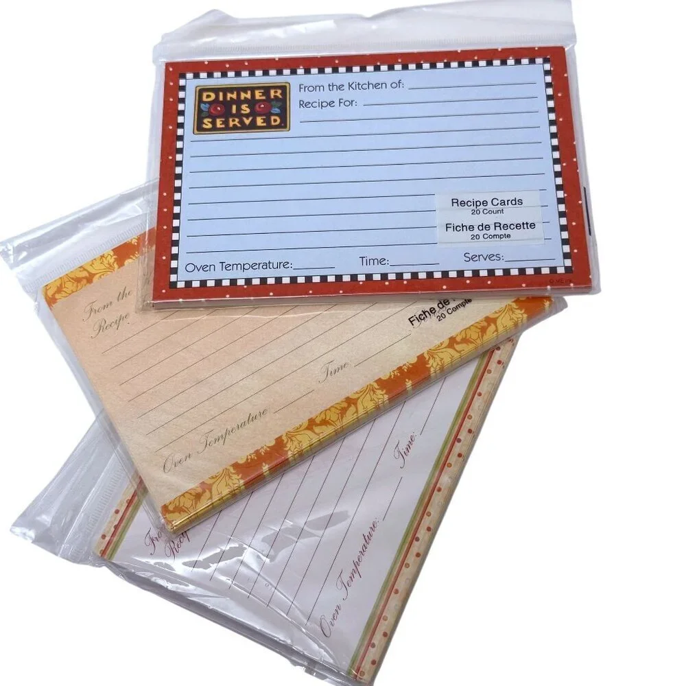 Studio 18 recipe cards