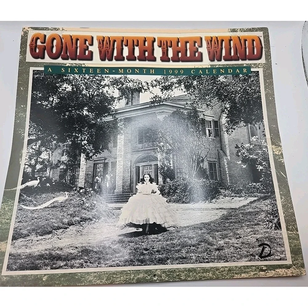 1999 Gone With The Wind 16 Month Wall Calendar Unused Day‎ Dream At A Glance