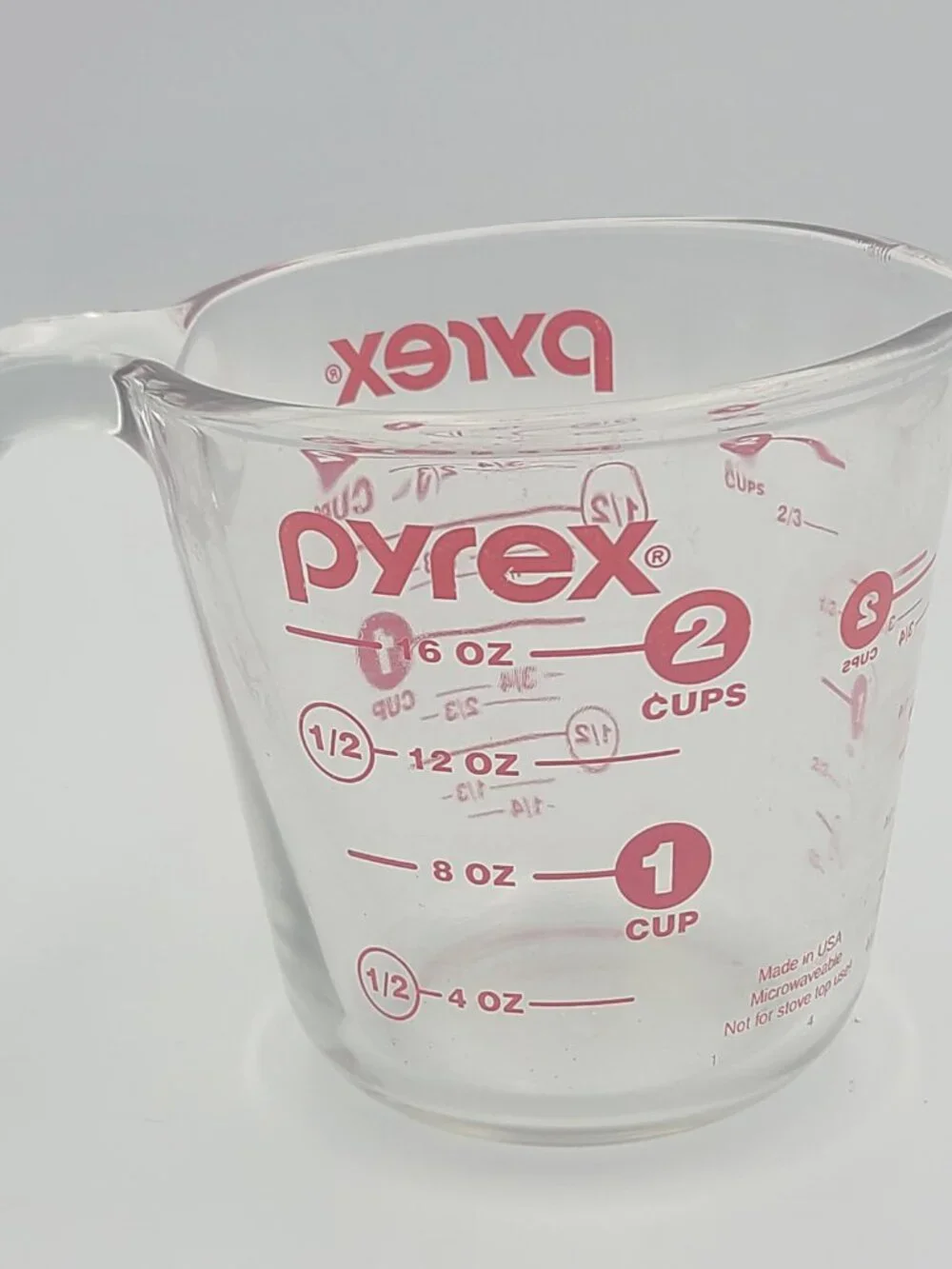 Pyrex measuring glass