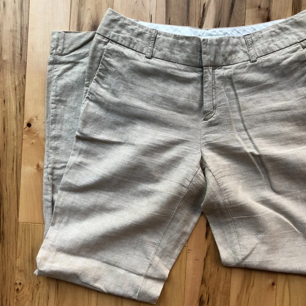 Banana Republic Avery oatmeal‎ Linen pants
