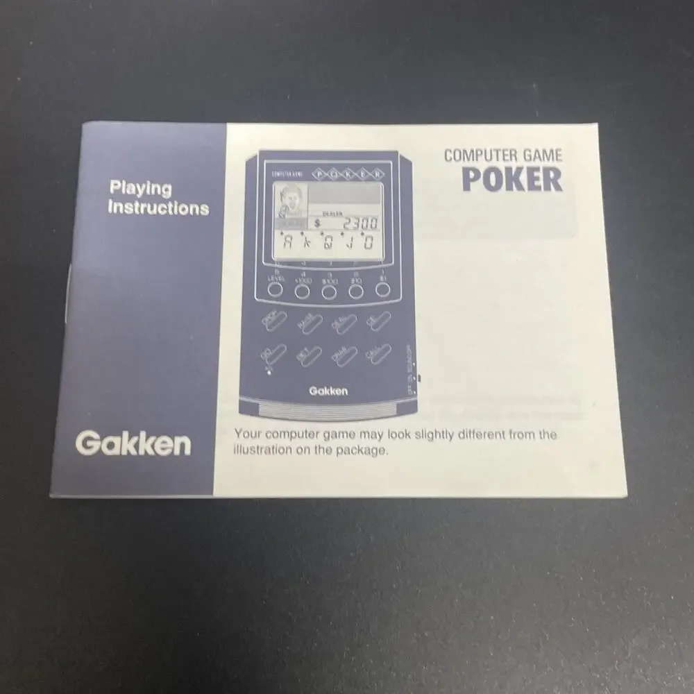 Gakken vintage poker