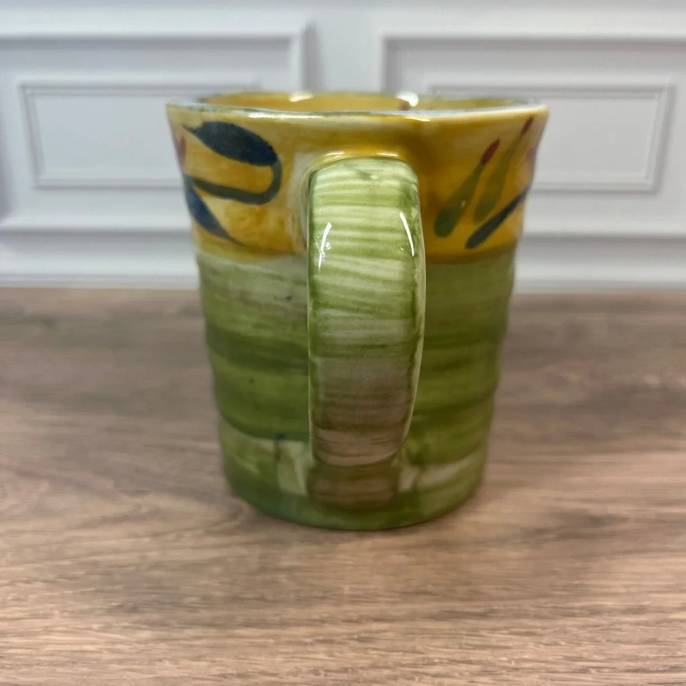 Pier 1 handpainted stoneware