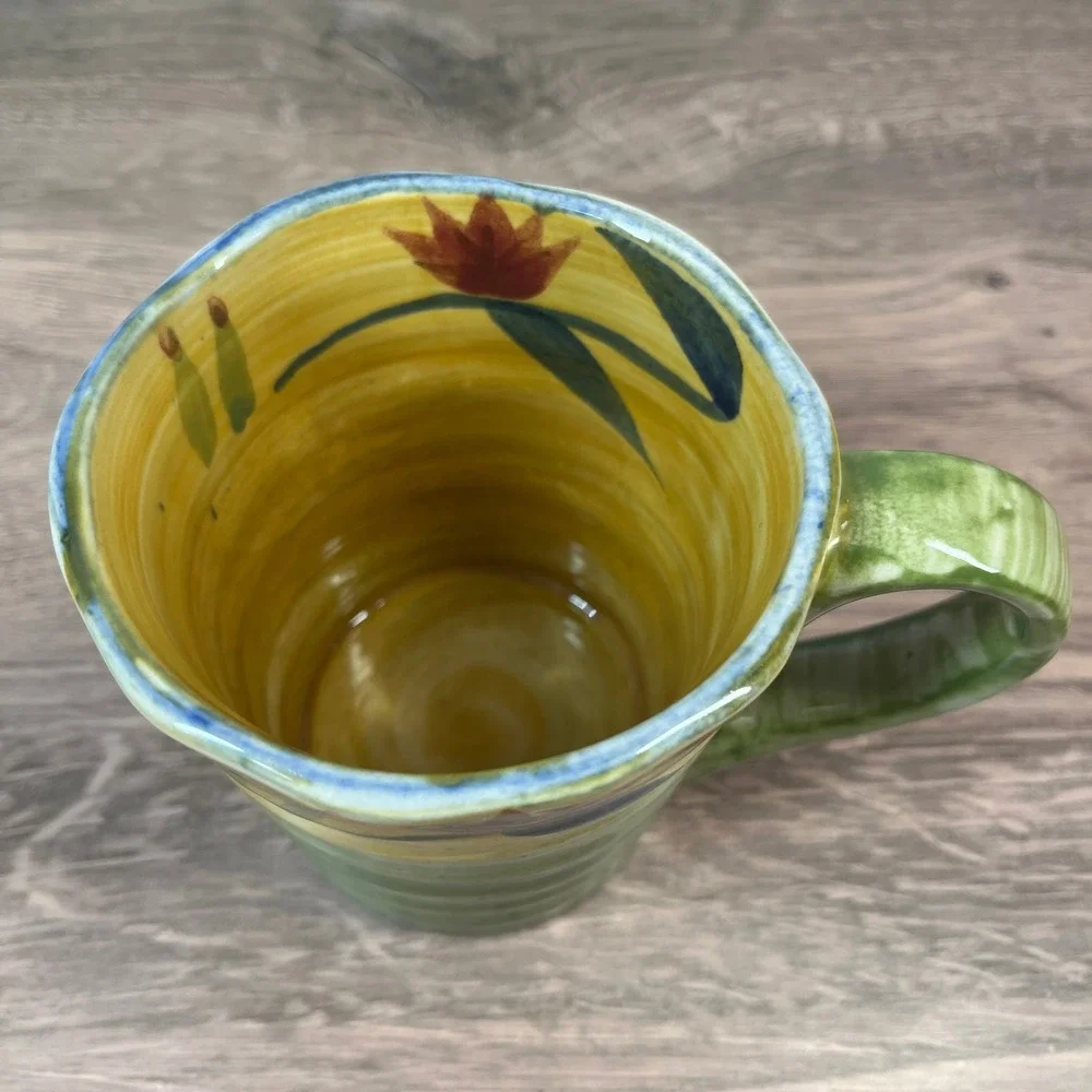 Pier 1 handpainted stoneware