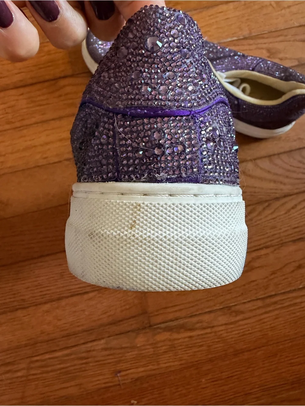 Betsey Johnson sparkling purple