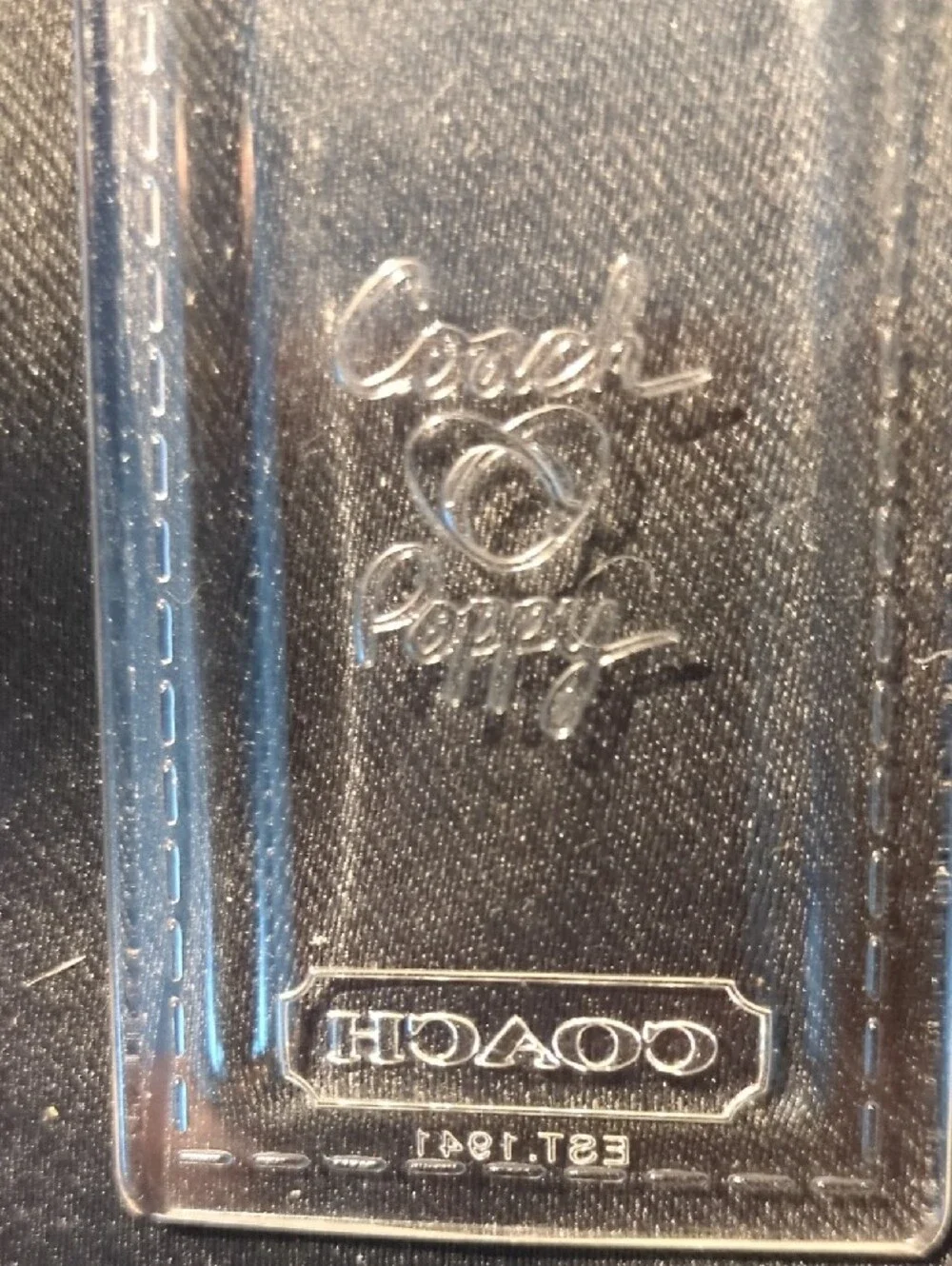 Coach clear luggage