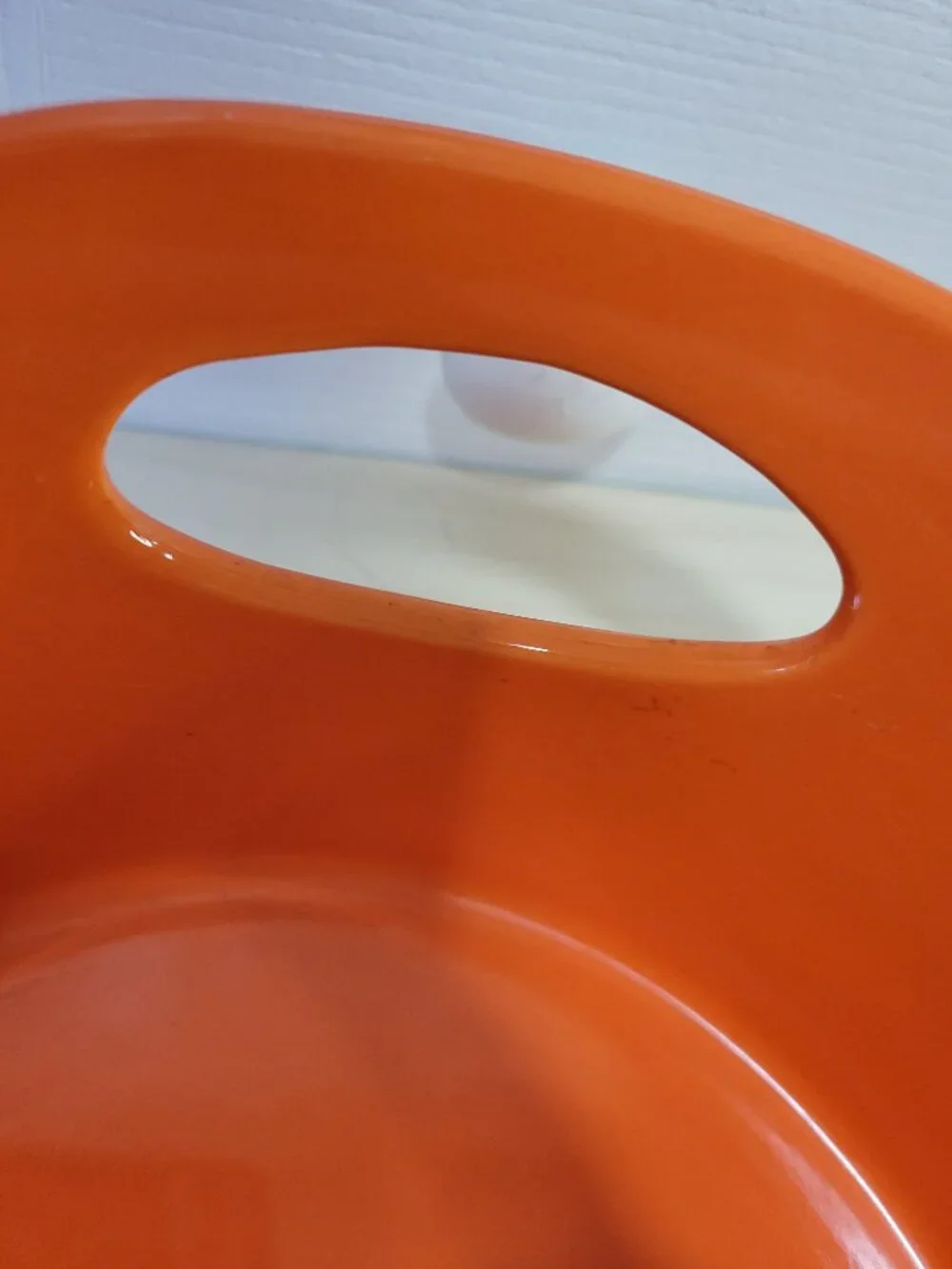 Set of 2 RACHAEL RAY Red Orange Stoneware Bubble & Brown Oval Baking Dishes EUC