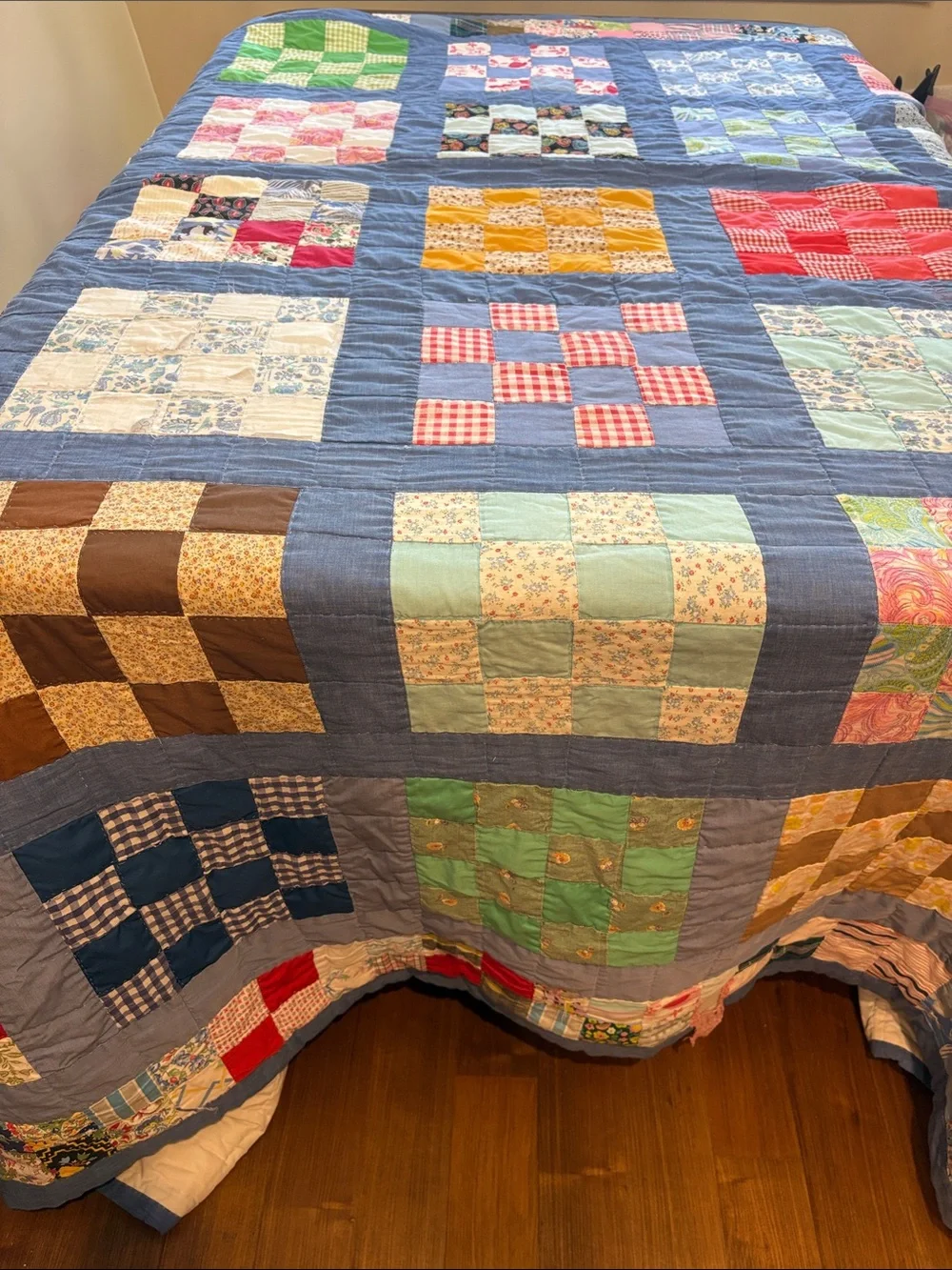 Handmade patchwork quilt