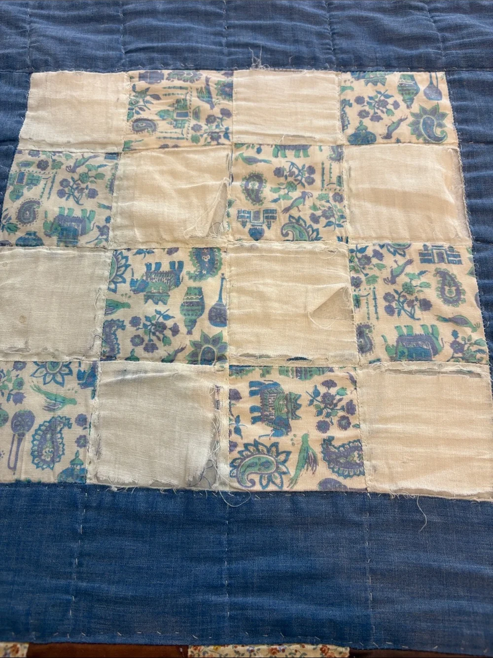 Handmade patchwork quilt