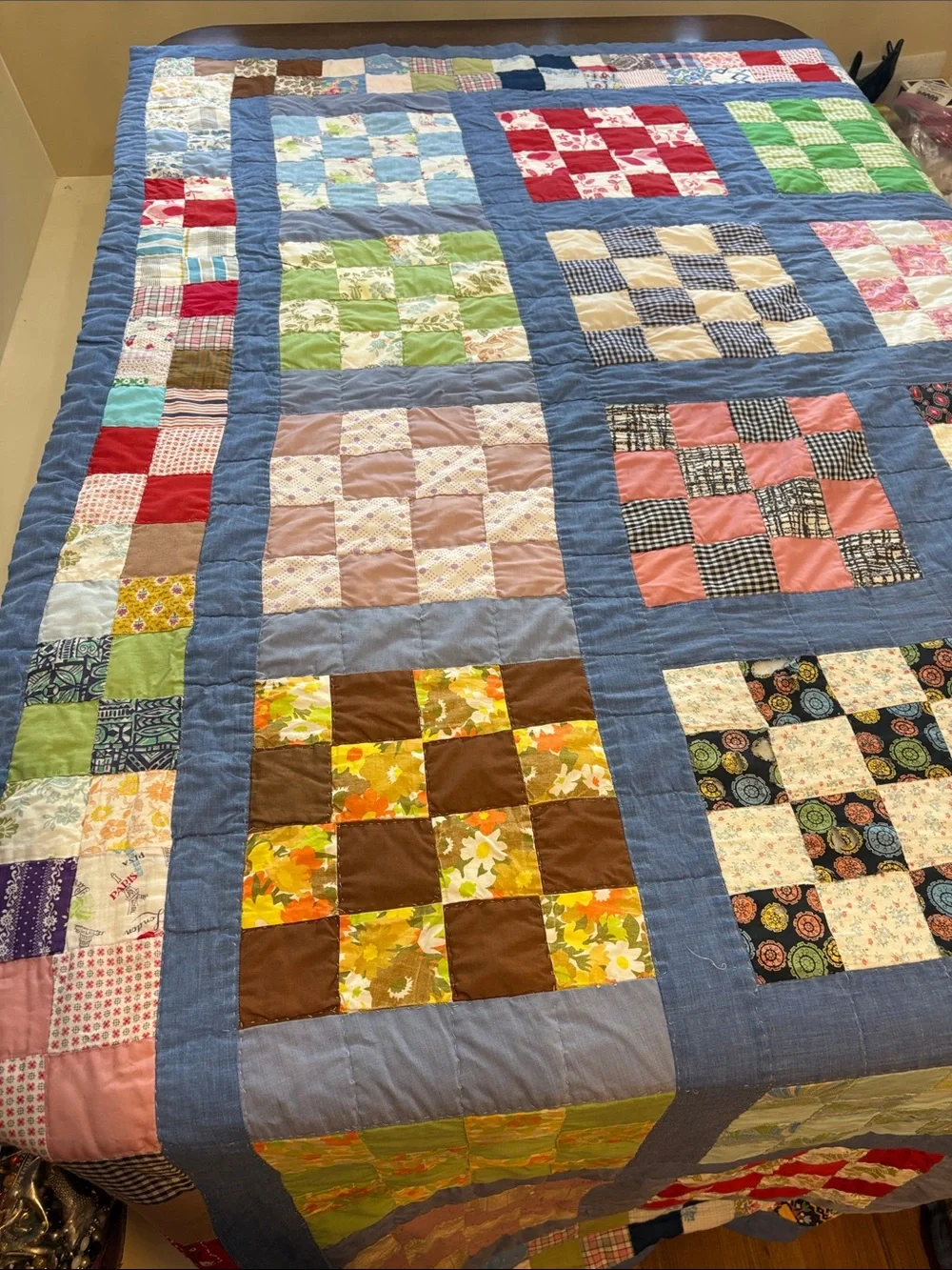Handmade patchwork quilt