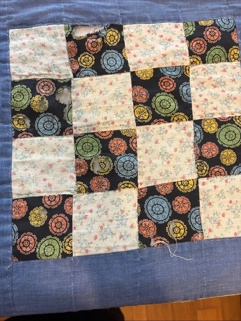 Handmade patchwork quilt