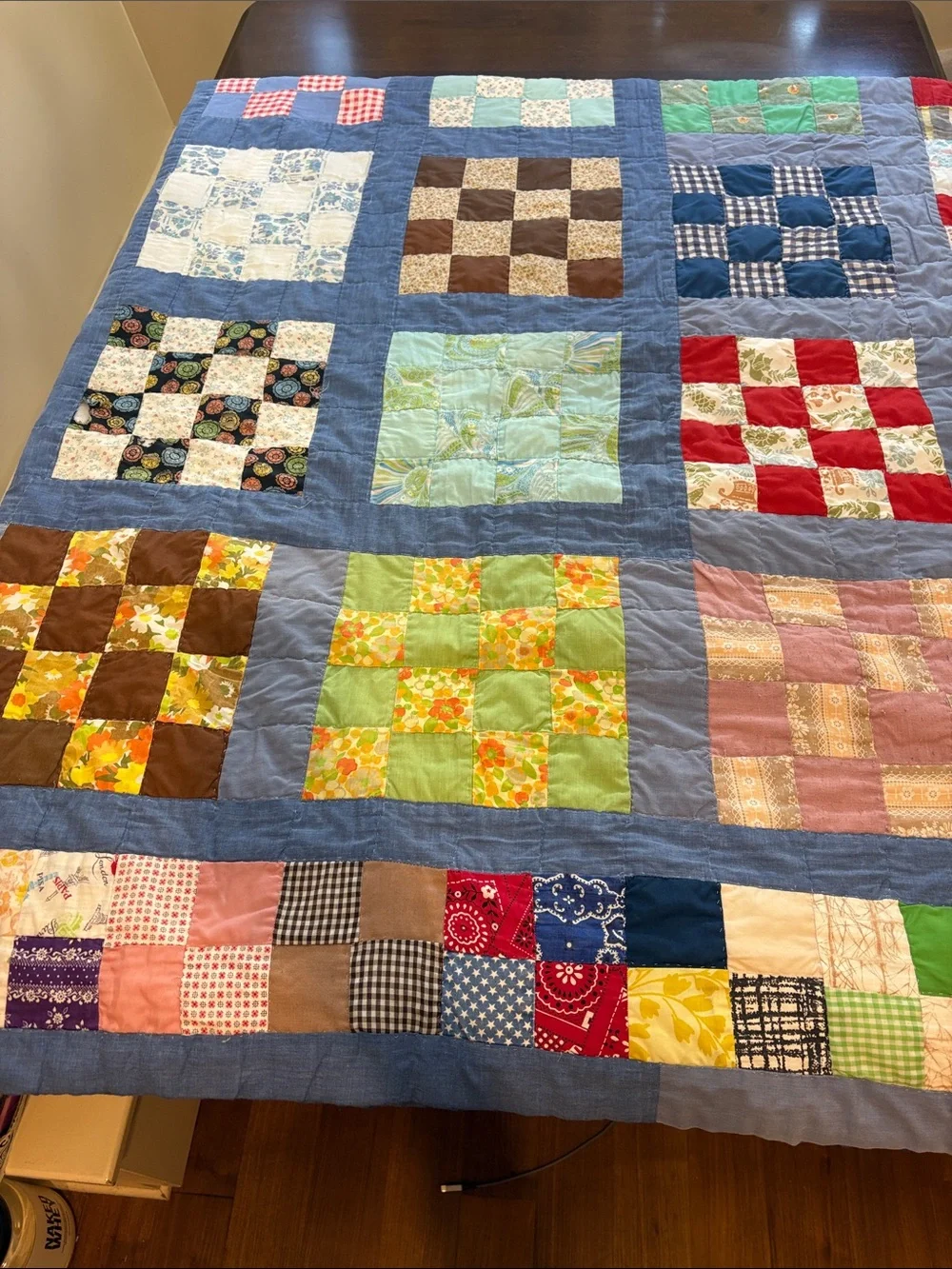 Handmade patchwork quilt
