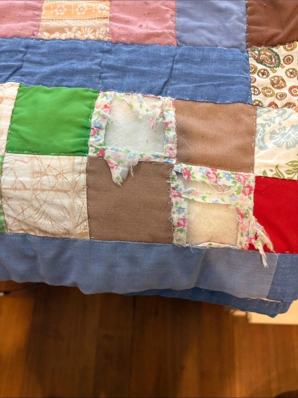 Handmade patchwork quilt