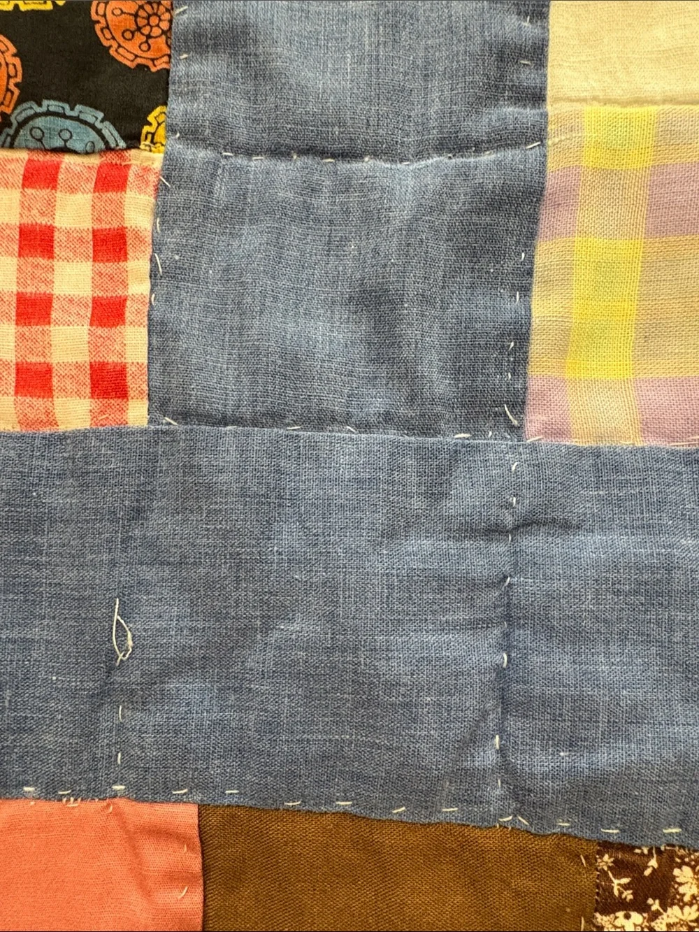 Handmade patchwork quilt