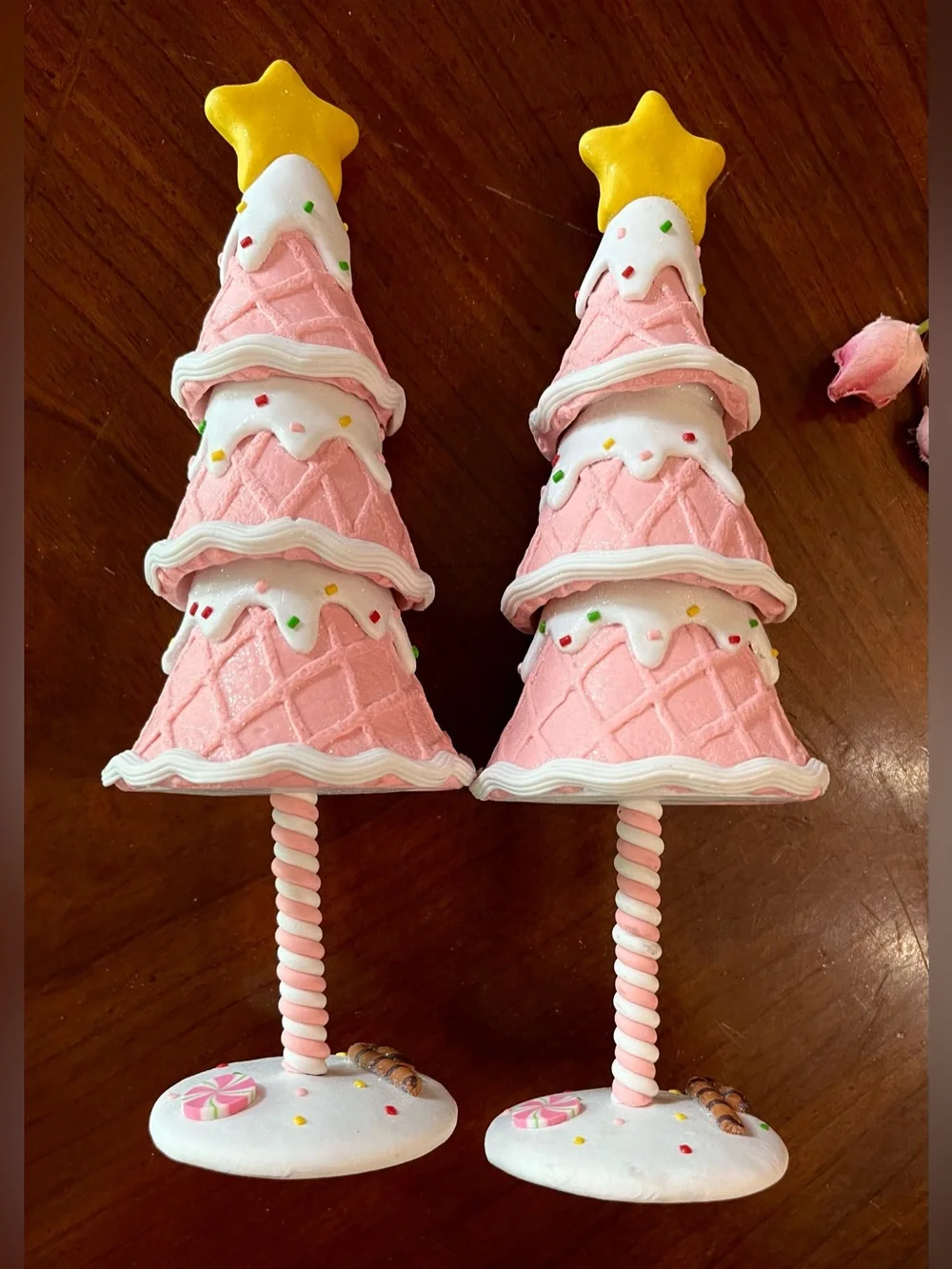 Pink Christmas Waffle Trees set pink