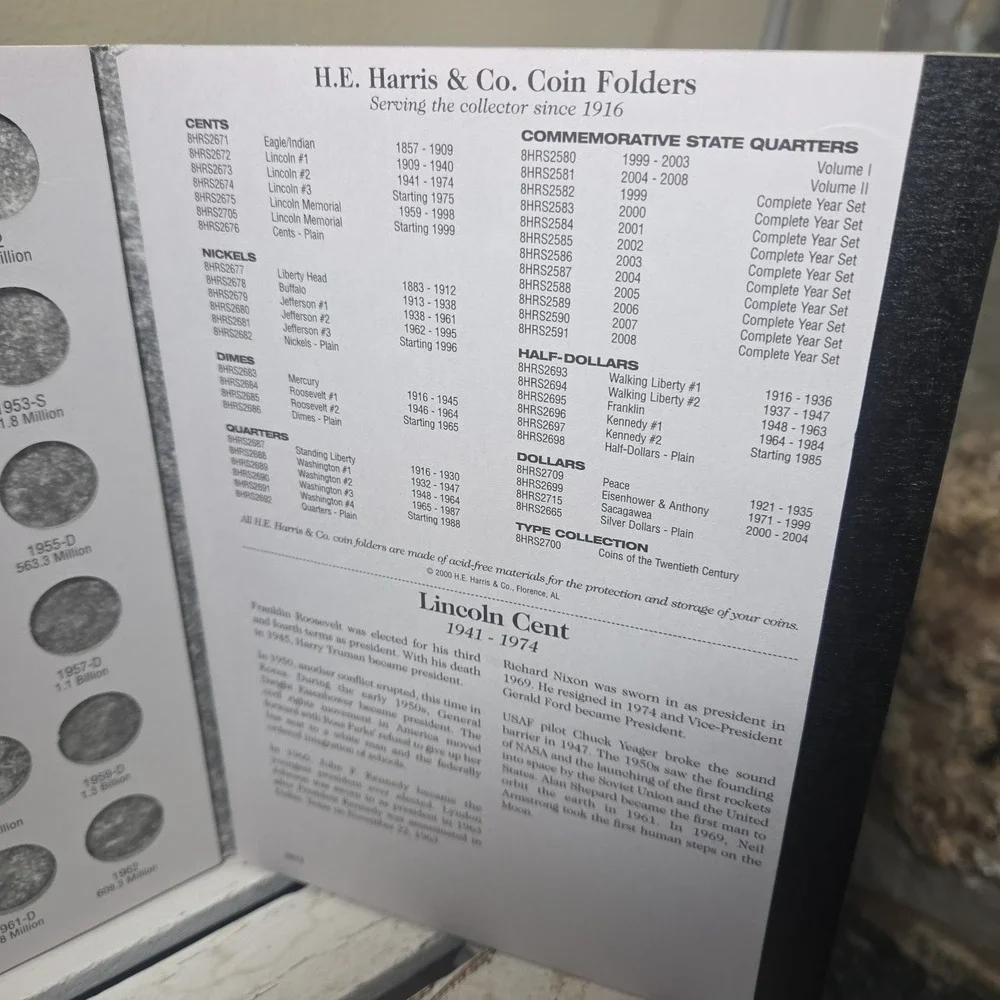 H.E. Harris included pennies